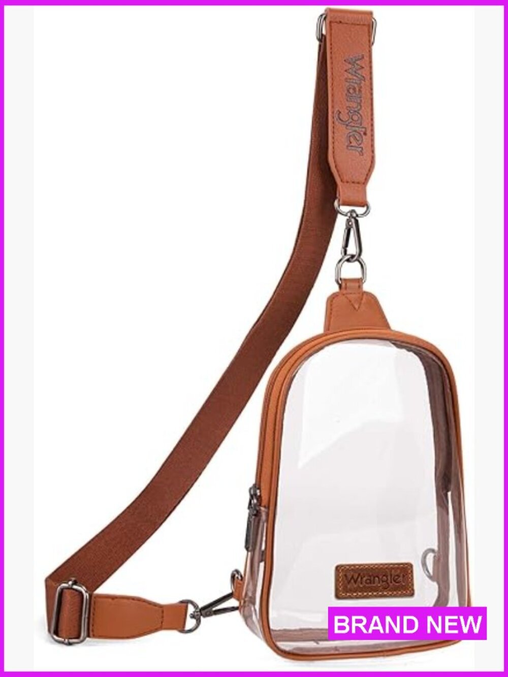 Clear Crossbody Sling Bag Stadium Approved Sports Purse Must-Have Essential